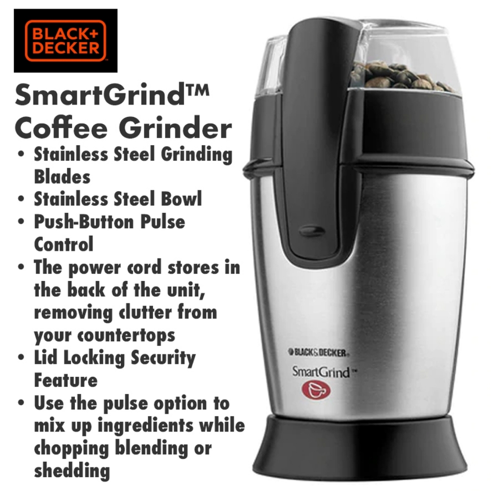 Black & Decker SmartGrindโข Coffee Grinder